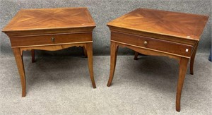 Pair of One Drawer Side Tables