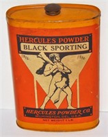 ANTIQUE GUN POWDER TIN - HERCULES POWDER