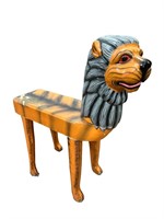 Wooden Indonesian Lion Chair