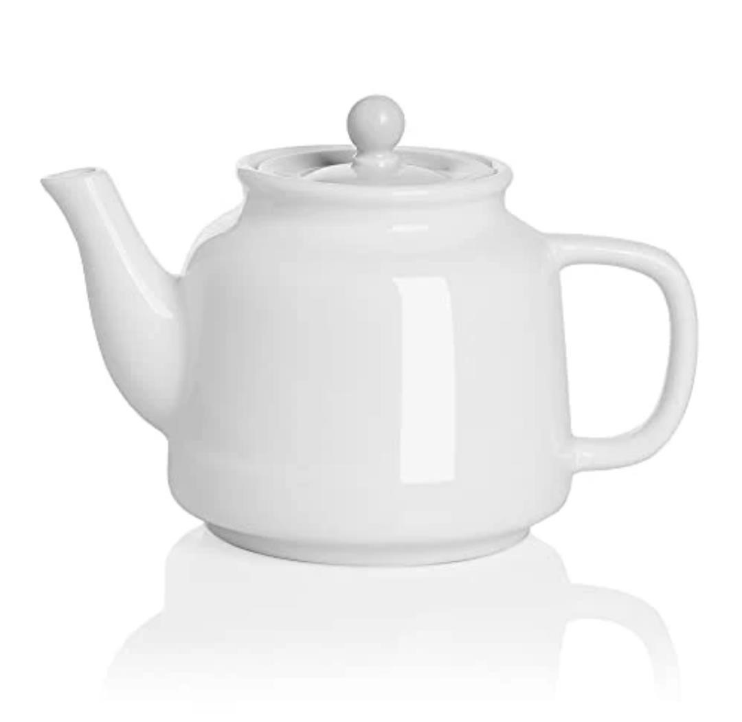 ($39) SWEEJAR Porcelain Teapot with Infuser