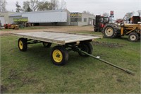 HAY OR UTILITY WAGON WITH NEW OAK BED,