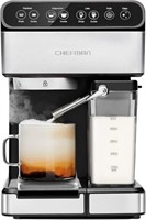 Chefman 6-in-1 Espresso Machine, Powerful 15-Bar
