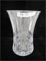 WATERFORD CUT CRYSTAL VASE ETCHED BY ARTIST CLEAN