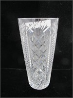 WATERFORD CUT CRYSTAL VASE ALL CLEAN 8" TALL