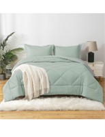 $40 (Q) 3Pcs Reversible Comforter Set