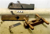 3 – Various wooden molding planes: homemade