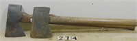 2 – Signed, felling axes: H.H. Stricker (Henry H.