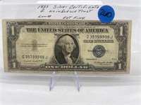 1935 G Silver Certificate Low # Ext Fine