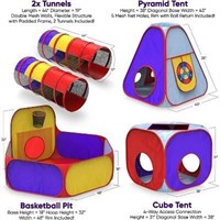 Playz 5pc Kids Jungle Gym w/Dart Board & Bag