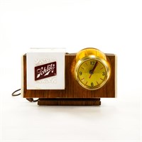 Schlitz Illuminated Barrel Advertising Clock