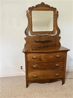 Twin Bed With Headboard & Dresser