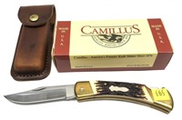 Camillus 886 1-blade stag folding knife with