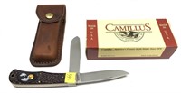 Camillus 2-blade folding knife with leather
