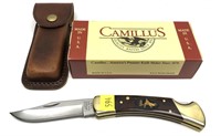 Camillus 1-blade folding knife with leather