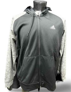 NWT XL Adidas Men's Black/Gray Track Suit Jacket