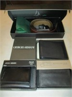 NEW Men's Leather Wallets & Belt