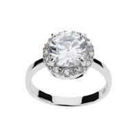 Simulated Diamond Solitaire Ring - Size 8
