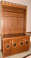 Ray Stuart Handcrafted Nautical Solid Oak Cabinet