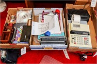 Bag of Scrapping Material; Adding Machine;