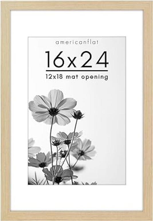 (N) Americanflat 16x24 Poster Frame in Natural Oak