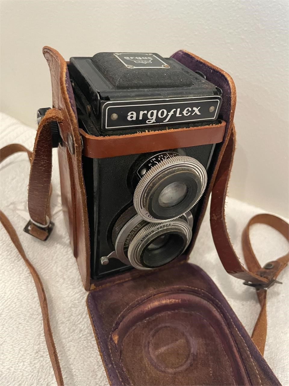 Argoflex Box Camera with Leather Case