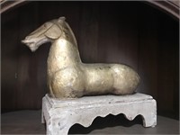 TWO OF TWO HORSE STATUES 20” h