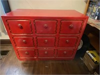 Red lacquer dresser