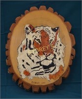 Tiger Custom Wood Wall carving