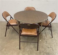 Meco Folding Table and Chairs