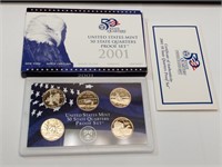 OF) 2001 state quarters proof set