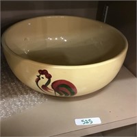 Yellow Oven Ware Bowl Rooster #8L Hillside