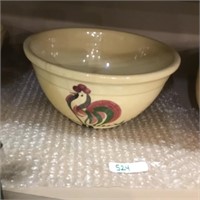 yellow Oven Ware Bowl Rooster Hillside Cheese,
