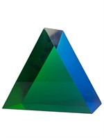 Vasa Velezar Mihich Jade Triangle Sculpture