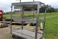 STAINLESS STEEL ROLLING CART