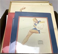 (40+) Vintage George Petty Pin-up Prints & Cutouts