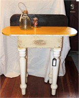Bee Hive Side Table w Vintage Bee Trap