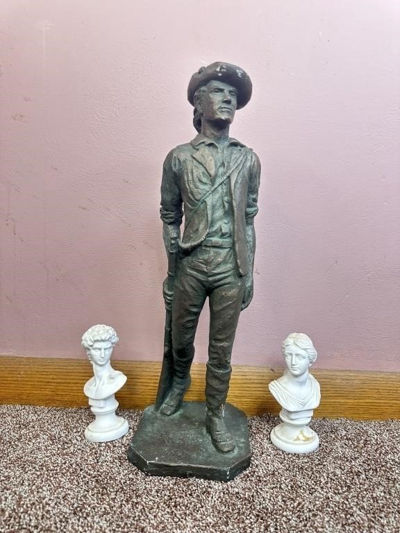 Soldier Statue, Made in Italy Head Statues