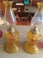 Six oil lamps