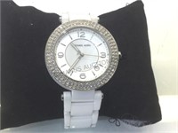 Michael Kors white ceramic & crystal lady’s watch