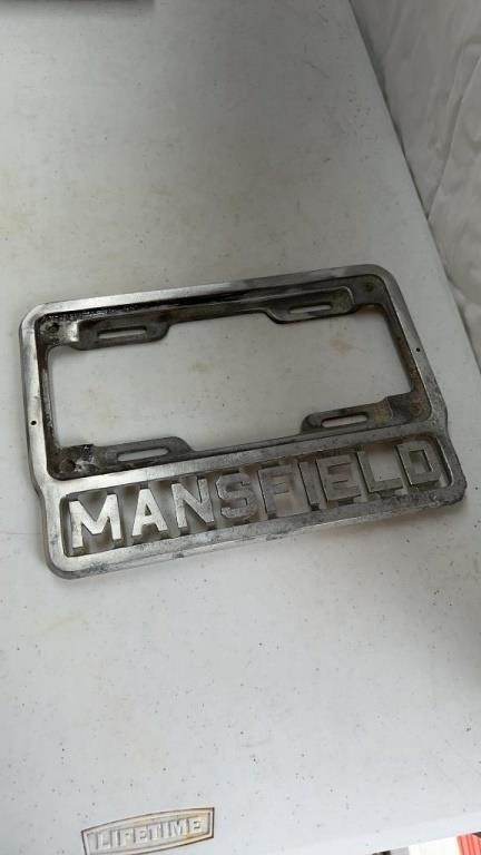 Mansfield License Plate Display