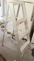 Small aluminum step ladder