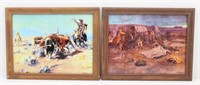 (2) Western Prints by Charlie Russell