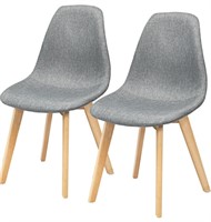 Retail$130 Set of 2 Kitchen Dining Chairs(Grey)