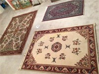 Rugs (3) - largest rug is 78" x 54"