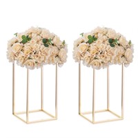 Nuptio Gold Vases for Centerpieces Wedding with Ac