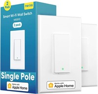meross Smart Single Pole Light Switch, 2 pack