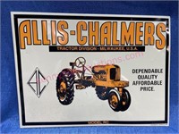 Allis-Chalmers tractor tin sign