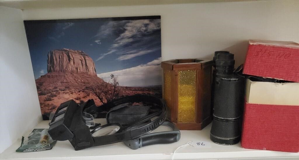 Various Binoculars & Magnafying Glasses