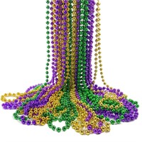 Mardi Gras Bead Necklace Bulk 33", 2 (24 pcs)