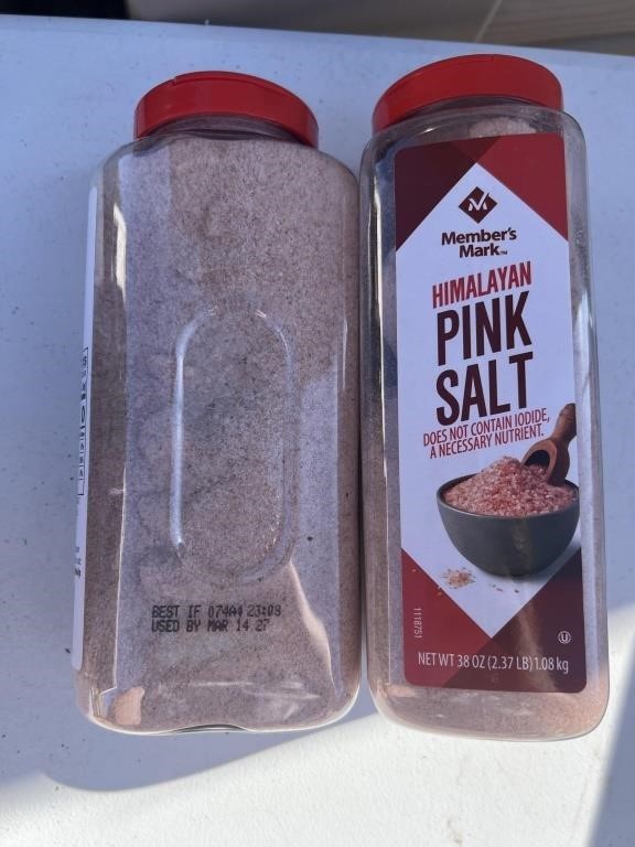 2 Set of Himalayan Pink Salt (38oz)